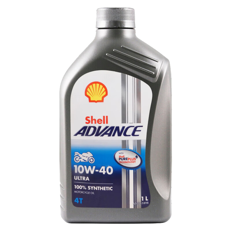 壳牌（Shell）壳牌爱德王子 10W-40 四冲程摩托车机油 1L 新加坡原装进口*5件 16