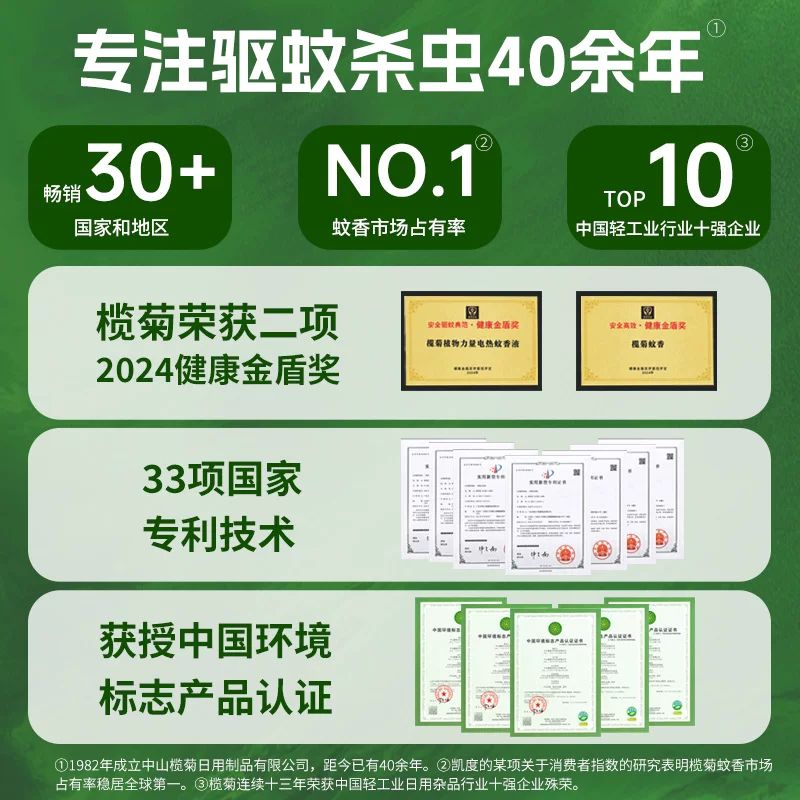 榄菊 蚊香片/蚊香液/驱蚊器 120片+2器 9.57元 - 86线报