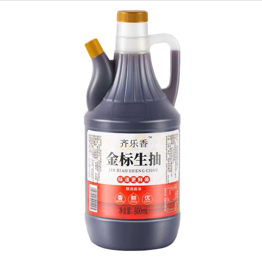 齐乐香 金标生抽家用 金标生抽800ml 2.87元（需领劵）