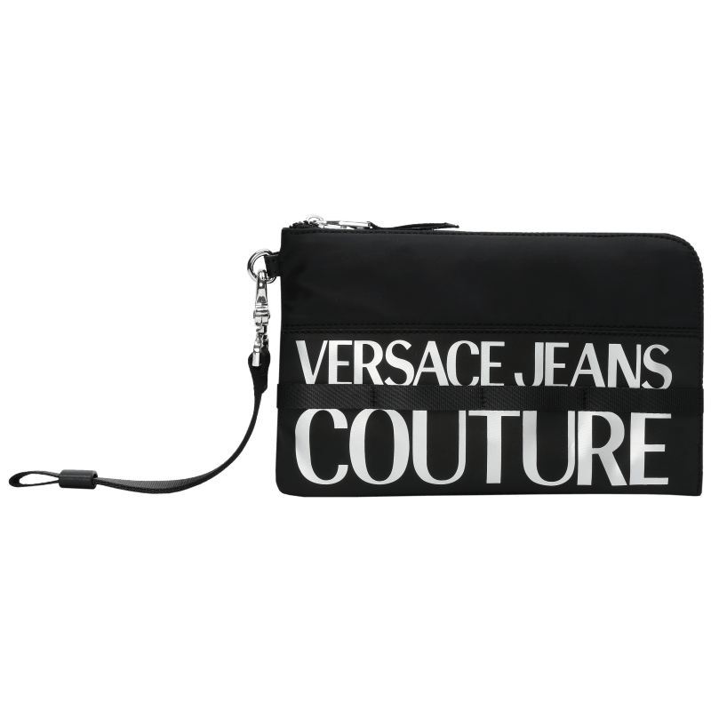 范思哲Versace Jeans Couture男士LOGO印花手拿包 黑色 礼物 329.70元