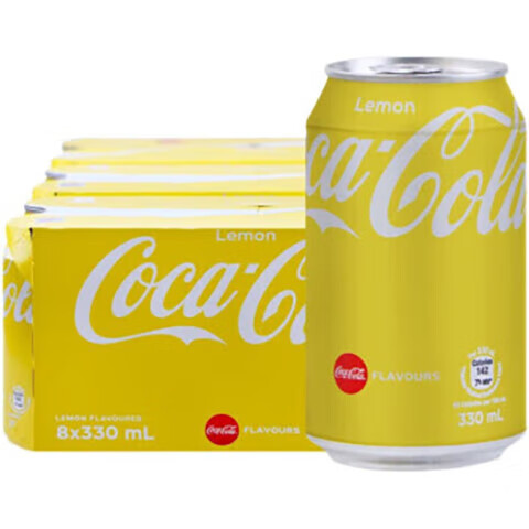 Coca-Cola 可口可乐 柠檬可口可乐330ml*8罐*2组（16罐） 26元