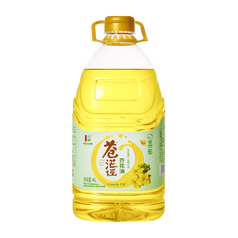 苍茫谣 CangmangYao 芥花油 4L 1桶 38.29元（需买3件，需用券）