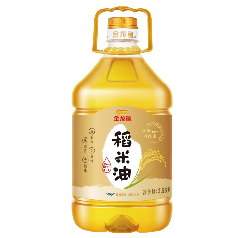 金龙鱼 稻米油米糠油优+5.435L 57.46元（需买2件，需用券）