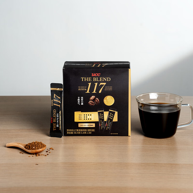 UCC 117纯黑咖啡粉 117*28条装50.4g26.3 21.41元 - 线报酷