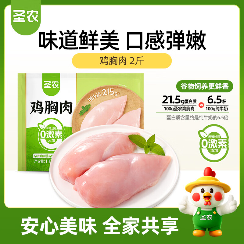 圣农 鸡胸肉 1kg 12.98元 - 86线报