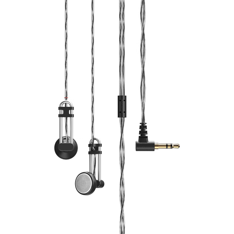 Moondrop 水月雨 U2 半入耳式动圈有线HIFI耳机 黑色 199元