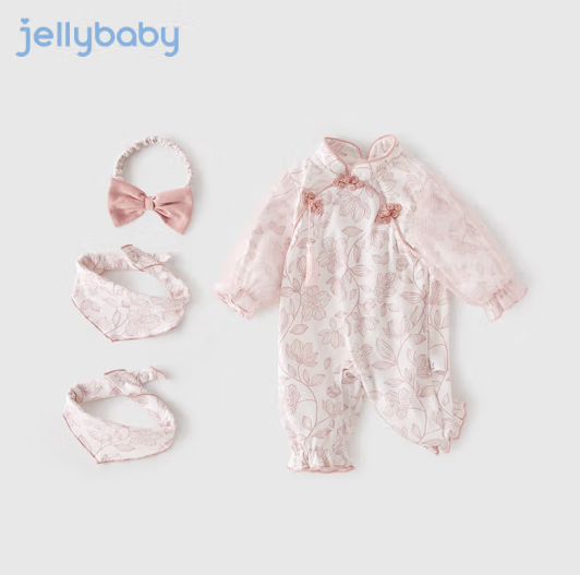 JELLYBABY 奶皮棉抑菌连身衣 ￥79