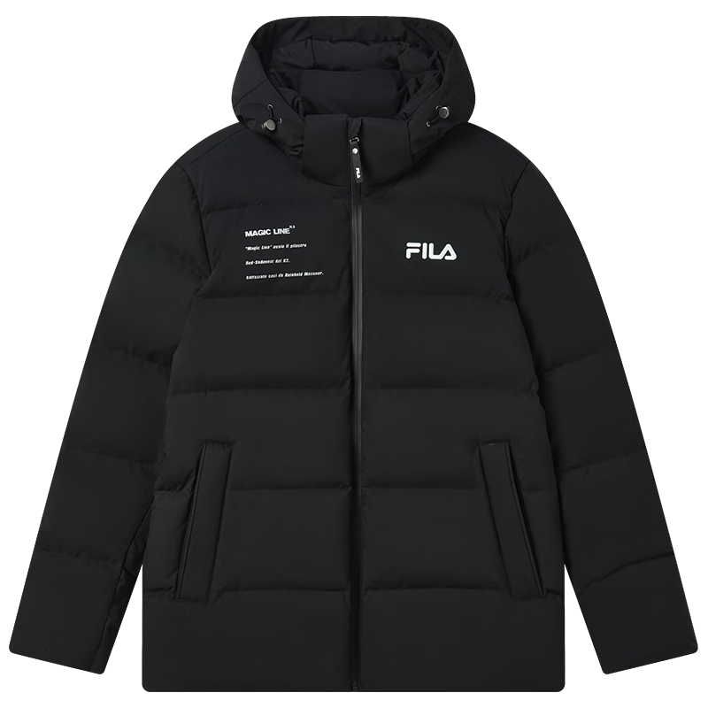 FILA 羽绒服2025年冬时尚休闲连帽上衣男女同款保暖外套 159元（需用券）