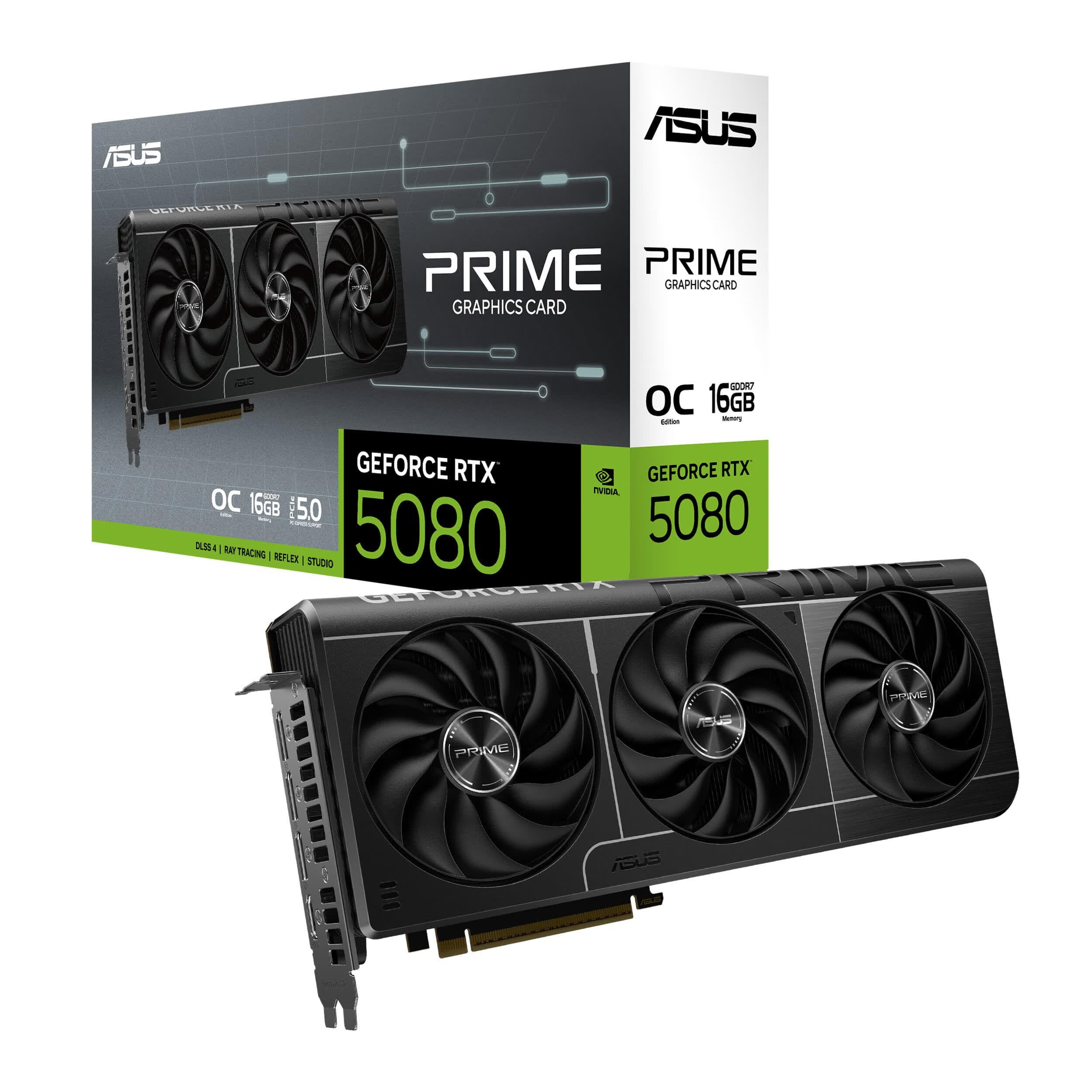 华硕 SFFReady Prime GeForce RTX 5080 OC 版 16GB GDDR7 11735.59元