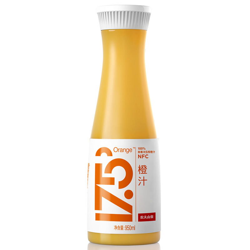 农夫山泉 17.5° 橙汁 950ml 21.67元（需买3件，需用券）