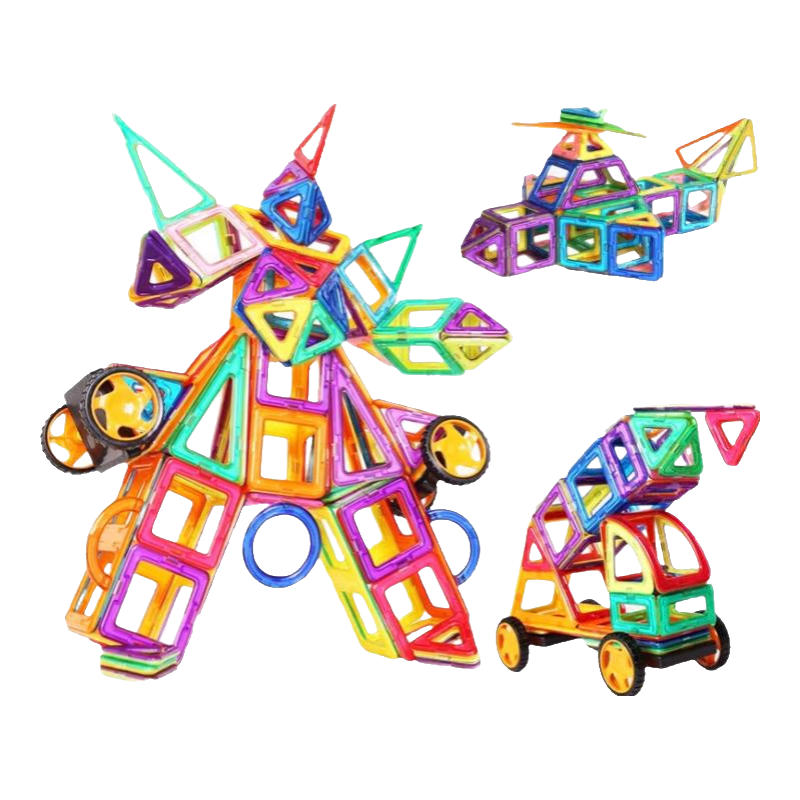 移动端、京东百亿补贴：布鲁奇 纯100片 磁力片儿童磁力积木拼装玩具男孩