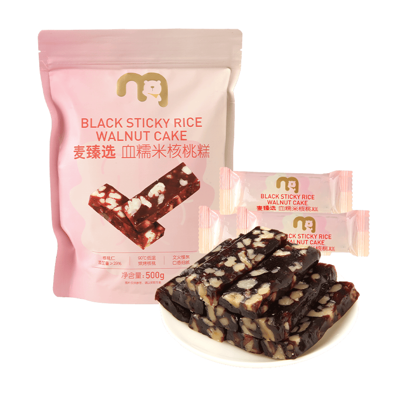 麦臻选 血糥米核桃糕 500g 26.37元 - 线报酷