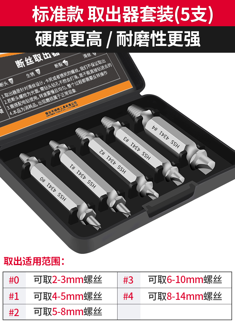 绿林 断丝取出器-wcj-q1 断丝取出器 专业取断丝5件套 11.1元（需用券）