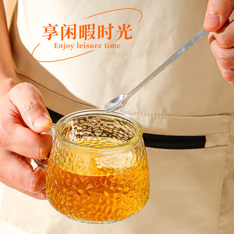 工匠时光 日式锤纹家用水杯玻璃杯锤纹280ml 0.95元