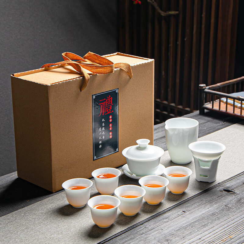 ZISIZ 致仕 德化白瓷茶具套装+礼盒 43.9元（需用券）