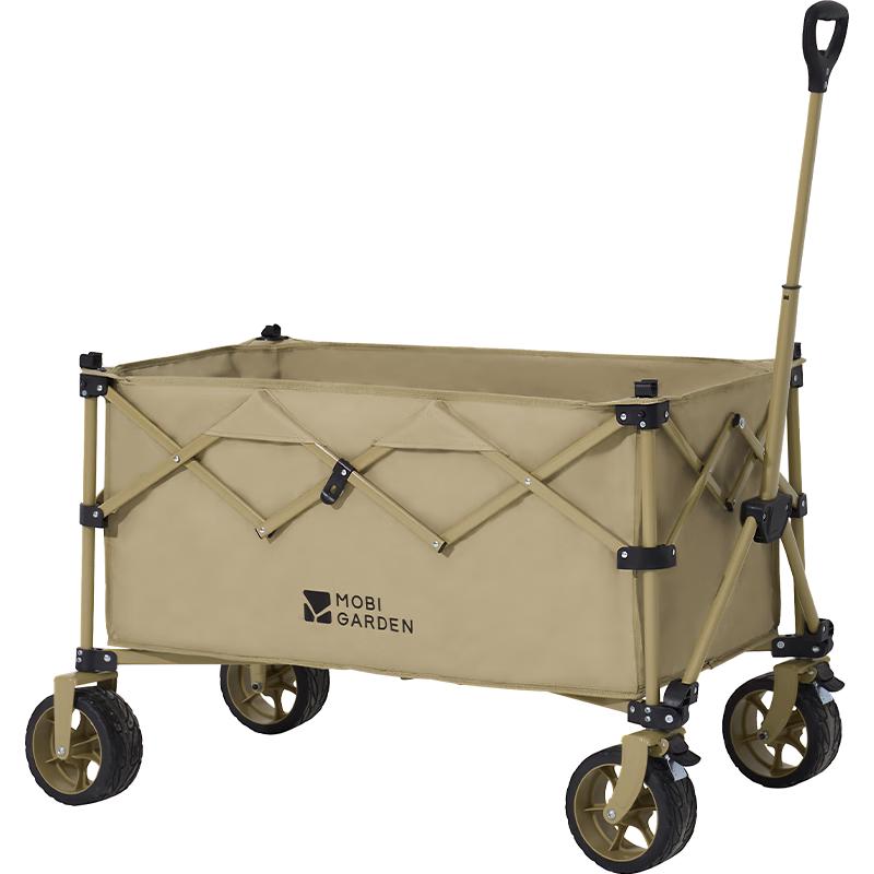 牧高笛 MOBIGARDEN）云际S聚拢四向折叠露营推车宽轮带刹车营地车 NX25689004 细