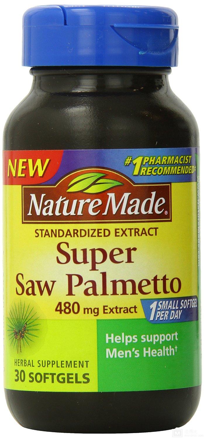 nature made 莱萃美 super saw palmetto extract 天然锯棕榈软胶囊