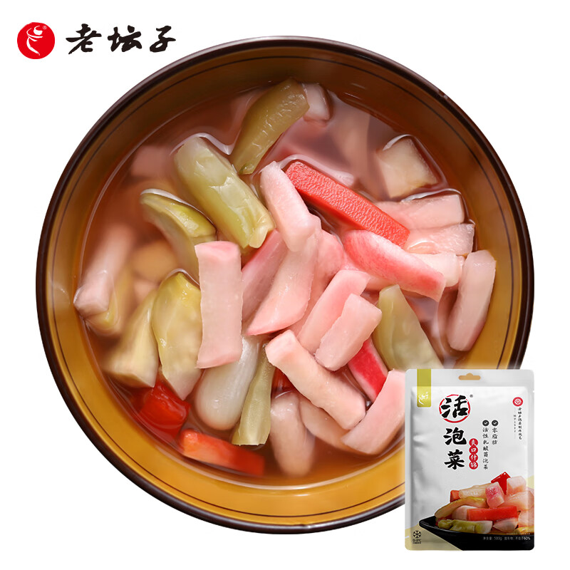 老坛子 爽口什锦 活泡菜 500g 12.9元（需买2件，共25.8元）