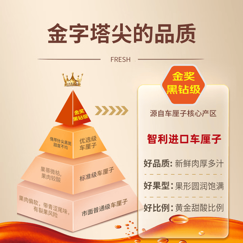 田良季 智利进口车厘子5kg水果樱桃送礼品盒 3斤 净重 礼盒装 巨无霸 JJJ 30-32