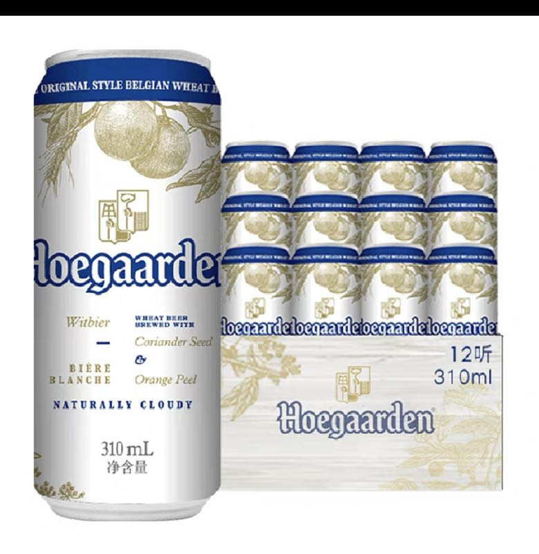 Hoegaarden 福佳 白啤酒310ml*12听 68元（需用券）