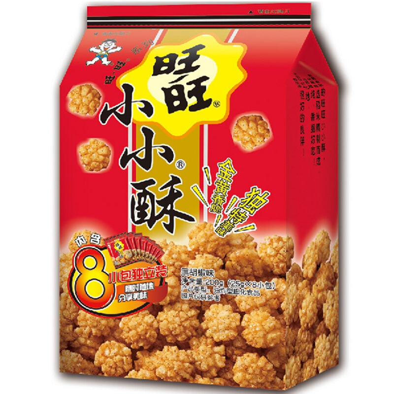 88VIP：Want Want 旺旺 小小酥 黑胡椒味 200g 8.18元