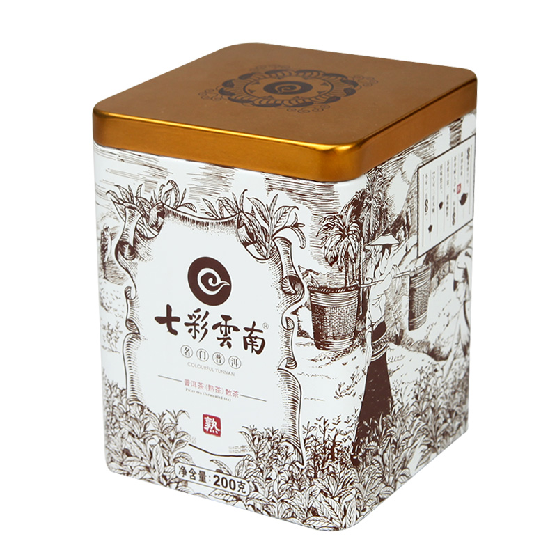 七彩云南 普洱茶 熟茶 名门普洱 特级散茶 200g 49元（需用券）