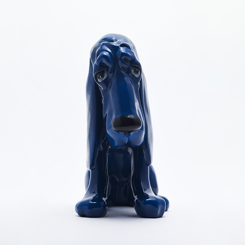 稀奇 艺术 向京大师雕塑《单身狗-深蓝》桌面艺术摆件礼品包装 5480元（需