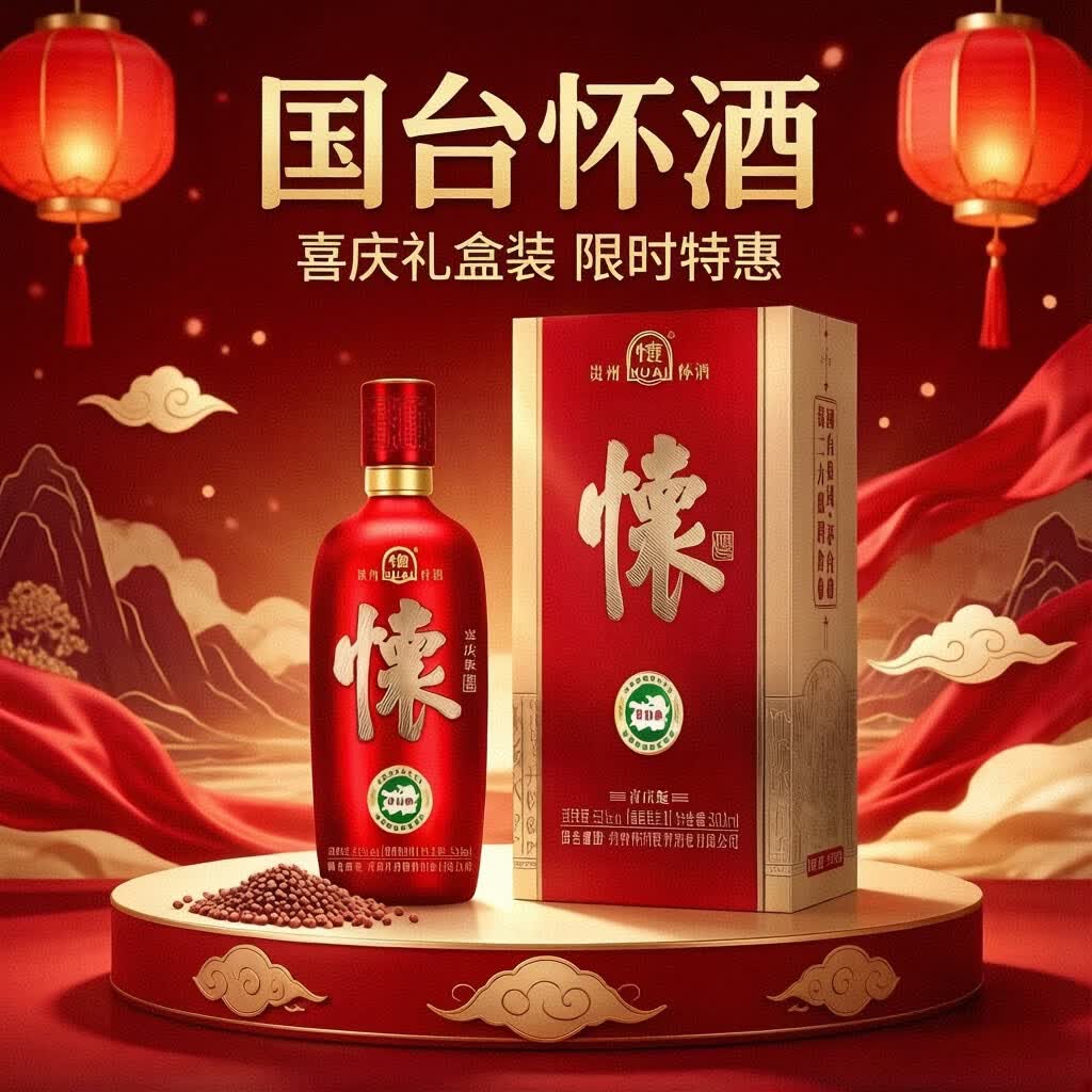 国台 53度酱香型白酒 500mL 4瓶 整箱 599元（需用券）