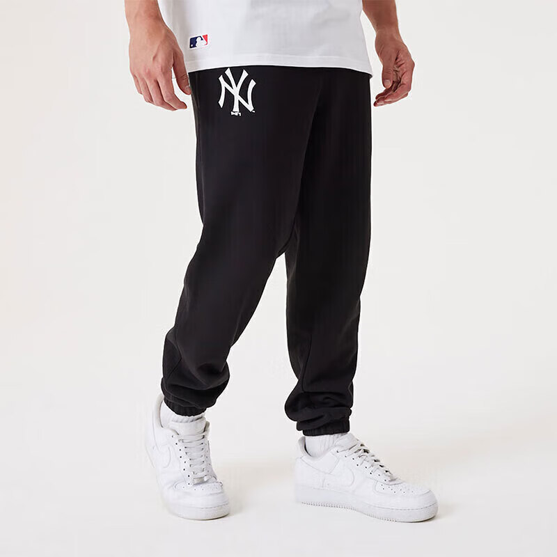 NEW ERA 纽亦华 七夕礼物 休闲长裤运动裤男 2023款 MLB系列 黑色 XL 225.67元（需
