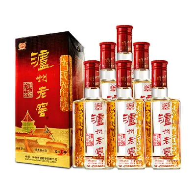 泸州老窖六年窖头曲500ml*6 413元(需领券)+淘金币2000