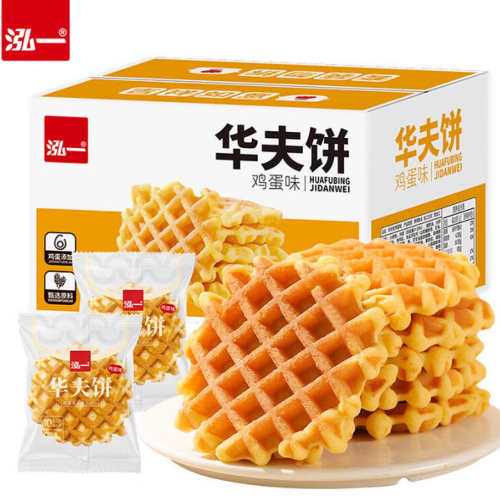 PLUS会员：泓一 华夫饼 蜂巢华夫饼 1000g 19.8元