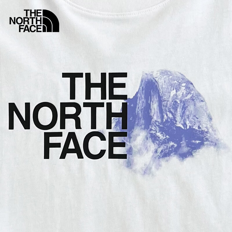 THE NORTH FACE 北面 短袖T恤男户外舒适透气棉质短袖春上新88GB 白色/FN4 L 198元