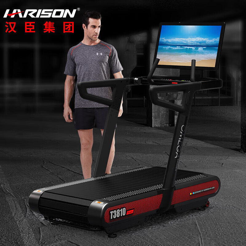 HARISON 美国汉臣 汉臣商用跑步机豪华全履带智能负重健身房标配健身器材T381