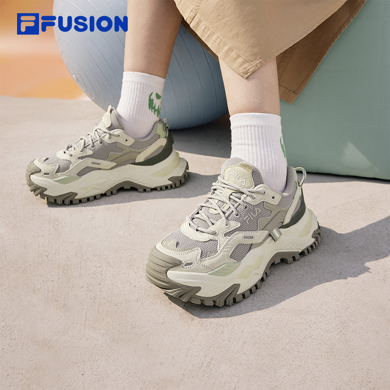 FILA FUSION 斐乐潮牌女鞋厚底BIANCO硬糖鞋老爹鞋休闲鞋运动鞋女 659元