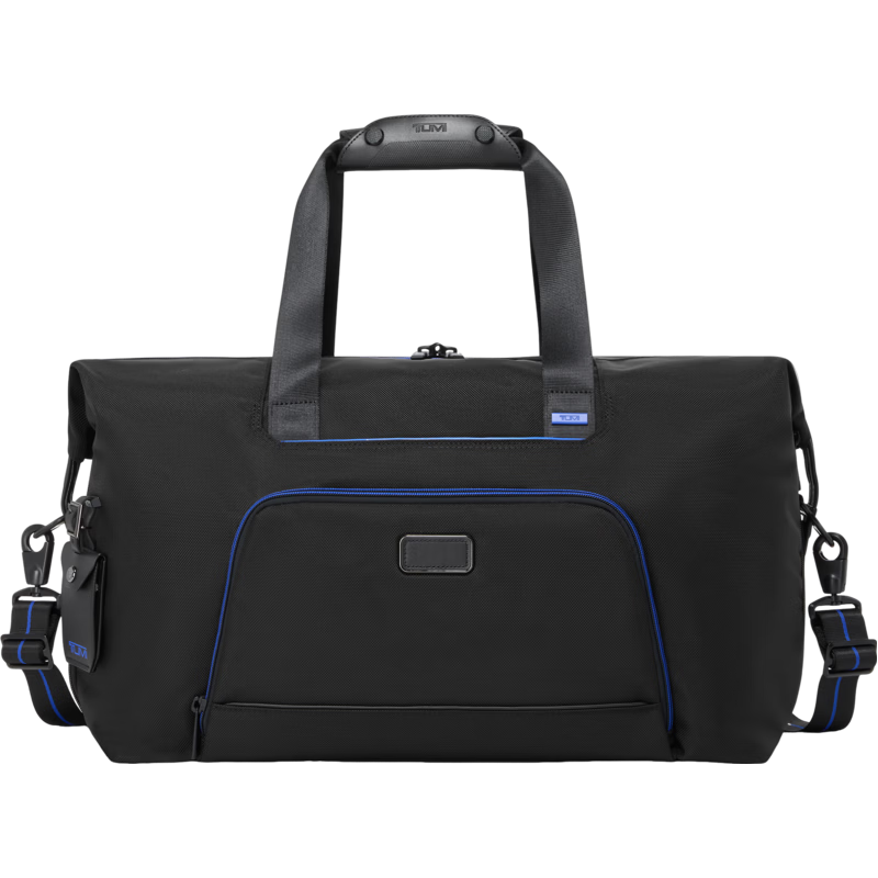 TUMI Alpha4 男士旅行包双重扩展大容量旅行包 黑/电光蓝 5300元（需用券）