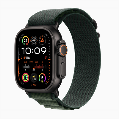 拼多多百亿补贴:苹果/Apple Watch Ultra2 蜂窝款49毫米钛金属智能运动手表2024款