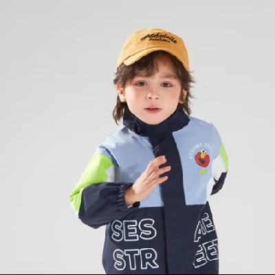 SESAME STREET 芝麻街 儿童风衣外套 绿色 120cm 28.46元包邮（双重优惠）
