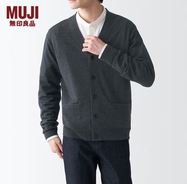 MUJI 無印良品 无印良品 MUJI 男式 美利奴羊毛针织衫 241.79元