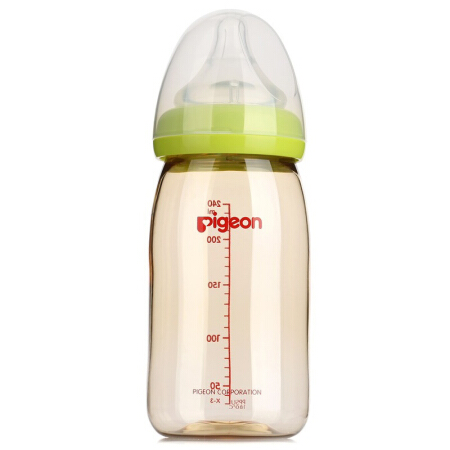 贝亲 经典自然实感系列 AA93 PPSU奶瓶 240ml 绿色 L 6月+ 72.2元（需用券）