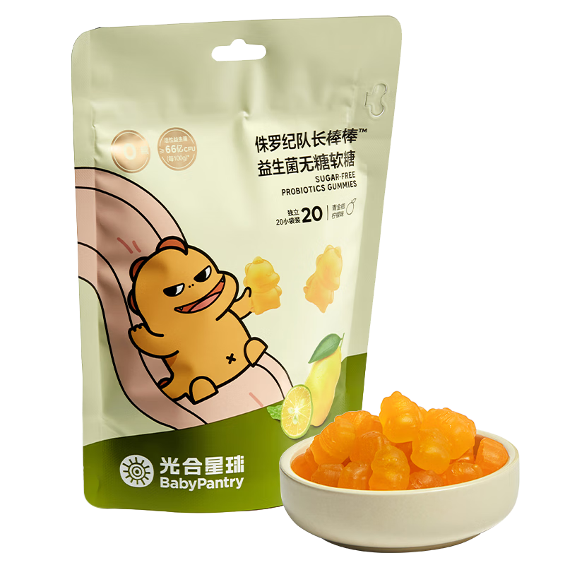 PLUS会员：光合星球 babycare 维生素C软糖 60g*1袋 *5件 34.05元(需领券)，合6.81元/