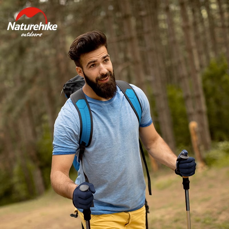 Naturehike NH挪客夏季薄款全指防滑手套男女户外跑步运动登山骑行骑车 30.15元