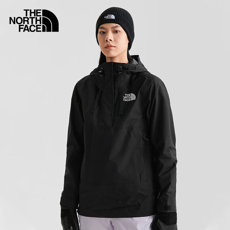 THE NORTH FACE 北面 冲锋衣女户外防风单层硬壳外套4R1G 黑色/JK3 M 573.01元（需用