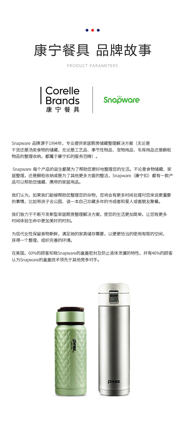 浮雕外观 美国康宁 480ml 真空保温杯 券后49.9元包邮 买手党-买手聚集的地方