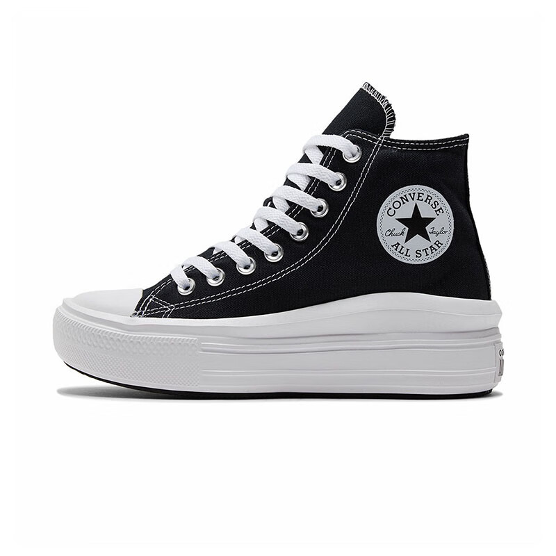 CONVERSE 匡威 All Star Move低帮厚底帆布鞋女休闲鞋小白鞋570256C 568497C 37 399元（