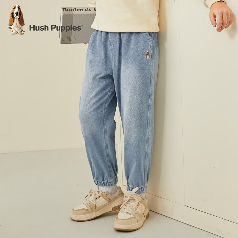 (反季促销)暇步士(Hush Puppies)童装儿童裤子 牛仔裤 88元