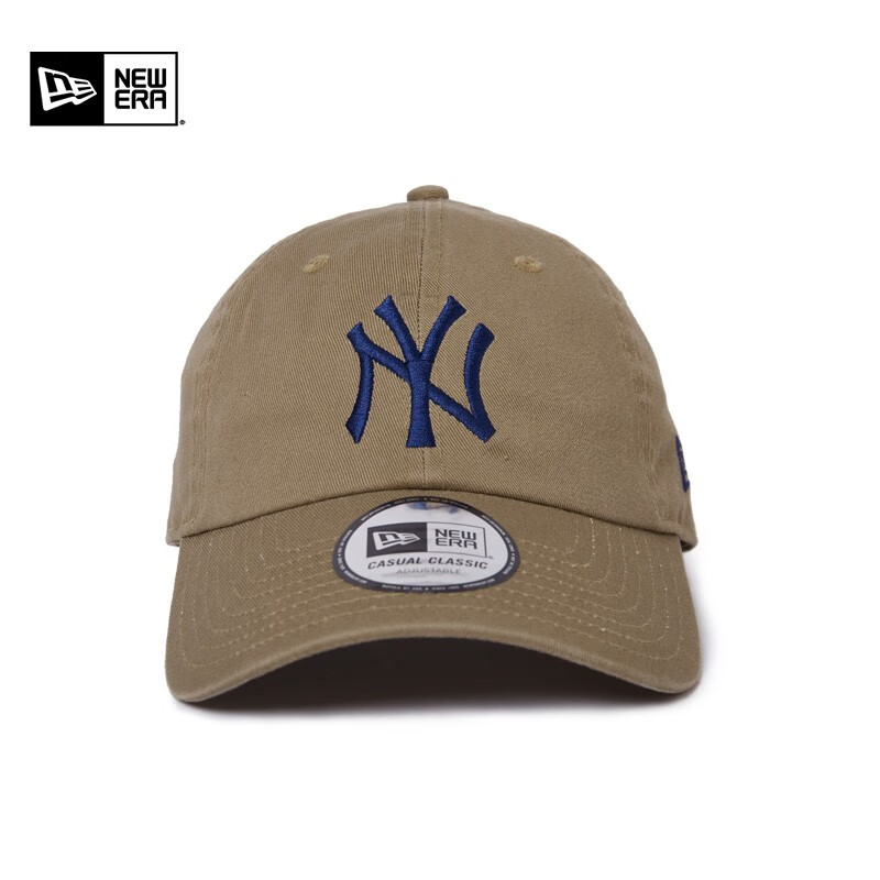 NEW ERA 纽亦华 MLB棒球弯檐帽遮阳软顶帽子男女同款潮酷 卡其色 OSFM 249元（需