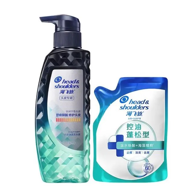 海飞丝 专研系列去屑止痒控油洗发水300gG+200G（共500G） 39.9元
