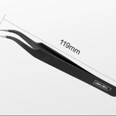 得力 工具不锈钢镊子 2.56元+淘金币（需领券）