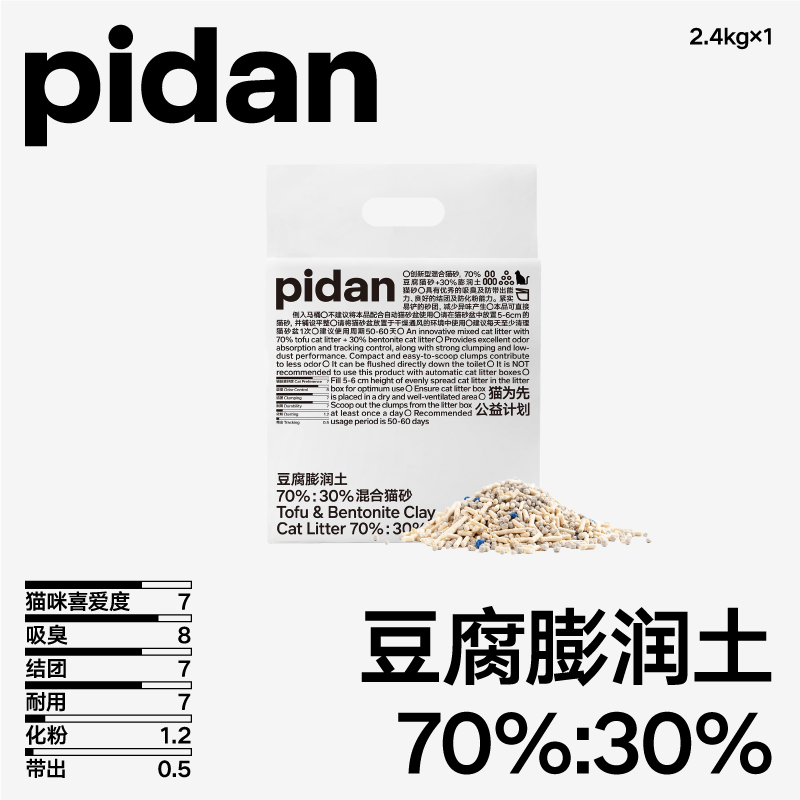 pidan 彼诞 豆腐膨润土混合猫砂 16.9元（需用券）