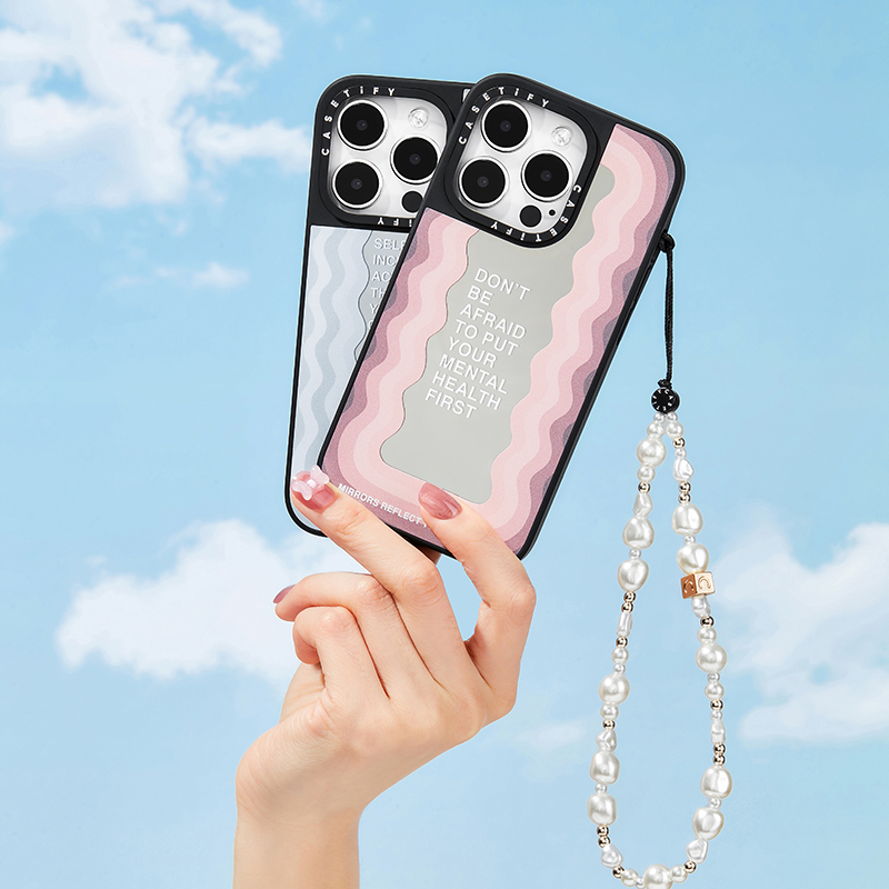 CASETiFY 标语Don't Be Afraid镜面 适用华为Mate60pro/iPhone15/14/13/12/Pro/Max手机壳 220.1